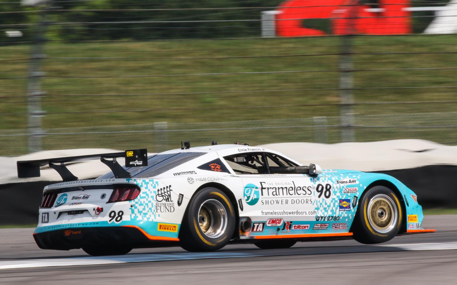 Ernie Francis, Jr., Drives to the Front for Trans Am Indy Win 